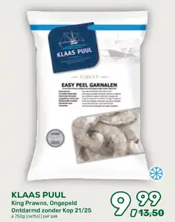 Amazing Oriëntal Klaas Puul King Prawns, Ongepeld Ontdarmd zonder Kop 21/25 aanbieding