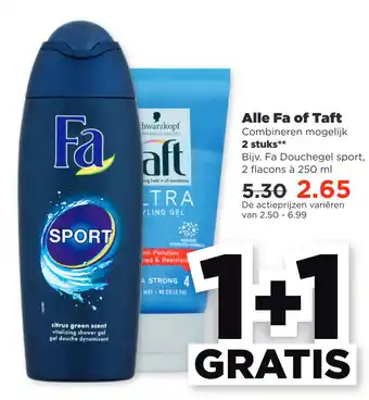 PLUS Alle Fa of Taft aanbieding