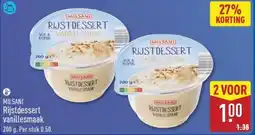ALDI Milsani Rijstdessert Vanillesmaak aanbieding