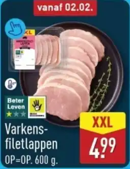 ALDI Varkensfiletlappen aanbieding