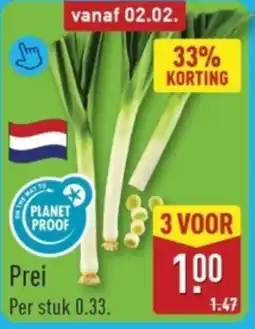ALDI Prei aanbieding
