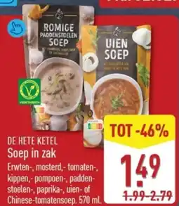 ALDI De Hete Ketel Soep in zak aanbieding