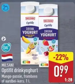 ALDI Milsani Optifit Drinkyoghurt aanbieding