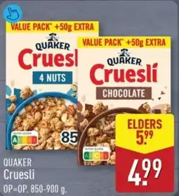 ALDI Quaker Cruesli aanbieding