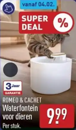 ALDI Romeo & Cachet Waterfontein voor Dieren aanbieding