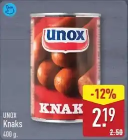 ALDI Unox Knaks aanbieding