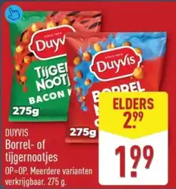 ALDI Duyvis Borrel of Tijgernootjes aanbieding
