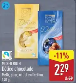 ALDI Moser Roth Délice Chocolade aanbieding