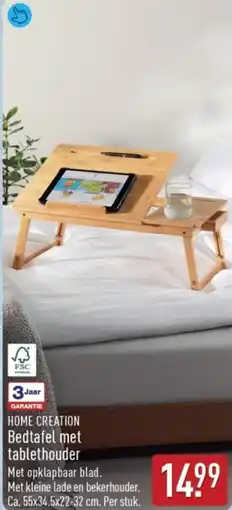 ALDI Home Creation Bedtafel met Tablethouder aanbieding