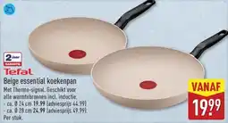 ALDI Tefal Beige Essential Koekenpan aanbieding