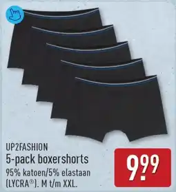 ALDI Up2Fashion 5-pack boxershorts aanbieding