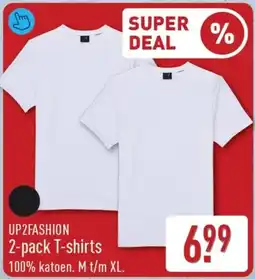 ALDI Up2fashion 2-pack T-shirts aanbieding