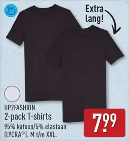 ALDI Up2fashion 2 Pack T-Shirts aanbieding