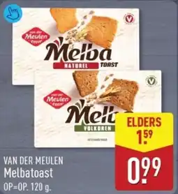 ALDI Van Der Meulen Melbatoast aanbieding