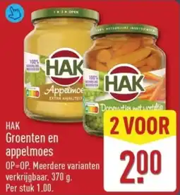 ALDI Hak Groenten en Appelmoes aanbieding