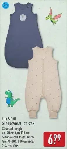 ALDI Lily & Dan Slaapoverall of Zak aanbieding