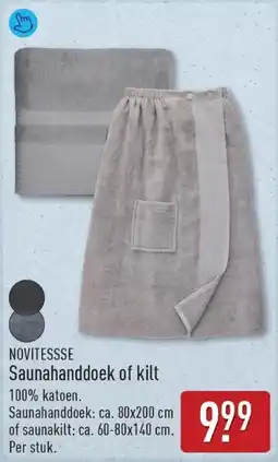 ALDI Novitessse Saunahanddoek of Kilt aanbieding