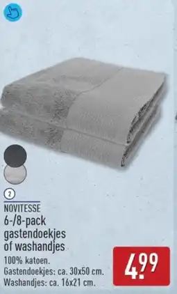 ALDI Novitesse Gastendoekjes of Washandjes aanbieding