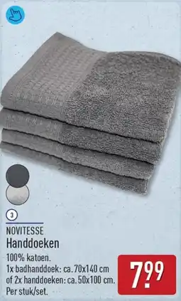 ALDI Novitesse Handdoeken aanbieding