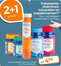 Trekpleister Trekpleister vitaminen, mineralen en supplementen aanbieding