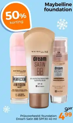 Trekpleister Maybelline foundation aanbieding