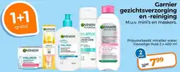 Trekpleister Garnier gezichtsverzorging en reiniging aanbieding