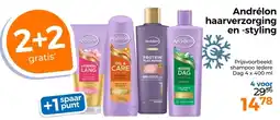 Trekpleister Andrélon haarverzorging en styling aanbieding
