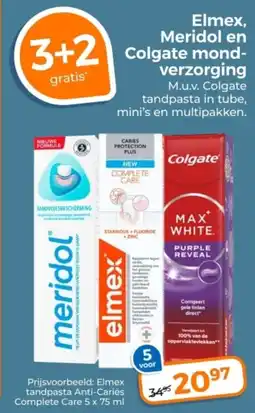 Trekpleister Elmex, Meridol en Colgate mond verzorging aanbieding
