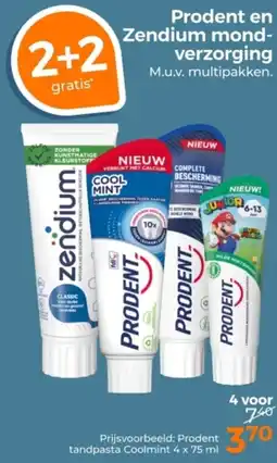 Trekpleister Prodent en Zendium Mondverzorging aanbieding