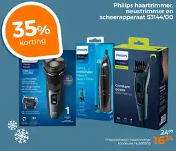 Trekpleister Philips haartrimmer, neustrimmer en scheerapparaat S3144/00 aanbieding
