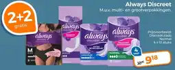 Trekpleister Always Discreet aanbieding