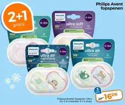 Trekpleister Philips Avent Fopspenen aanbieding