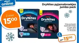 Trekpleister DryNites pyjamabroekjes jumbo pack aanbieding