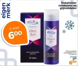 Trekpleister Trekpleister condooms en glijmiddelen aanbieding