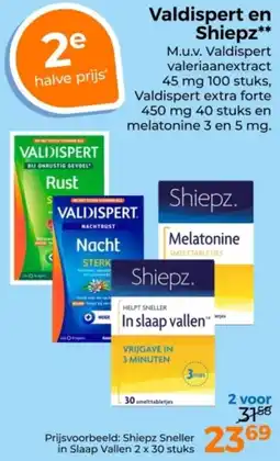 Trekpleister Valdispert en Shiepz aanbieding