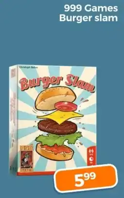 Trekpleister 999 Games Burger slam aanbieding