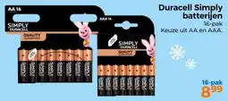 Trekpleister Duracell Simply batterijen aanbieding
