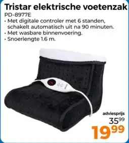 Trekpleister Tristar elektrische voetenzak PD-8977E aanbieding