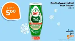 Trekpleister Dreft afwasmiddel Max Power aanbieding