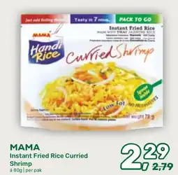 Amazing Oriëntal Mama Instant Fried Rice Curried Shrimp aanbieding