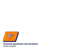 Action Treewick geurkaars met houtlont aanbieding