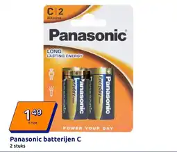 Action Panasonic batterijen C aanbieding