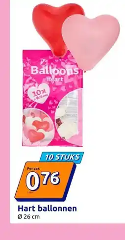 Action Hart ballonnen aanbieding