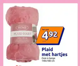 Action Plaidmet hartjes aanbieding