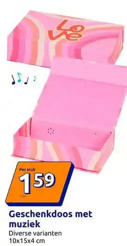 Action Geschenkdoos met muziek aanbieding