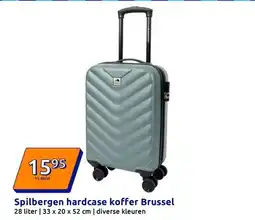 Action Spilbergen hardcase koffer Brussel aanbieding