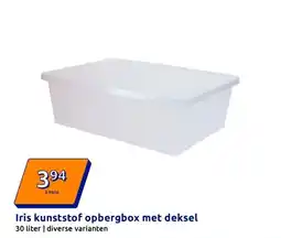 Action Iris kunststof opbergbox met deksel aanbieding