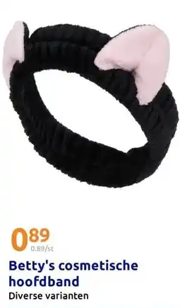 Action Betty's cosmetische hoofdband aanbieding