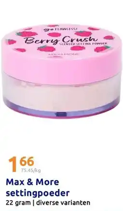 Action Max & More settingpoeder aanbieding