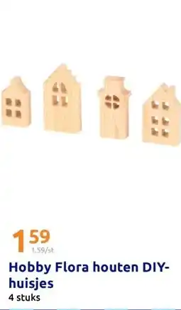 Action Hobby Flora houten DIY-huisjes aanbieding